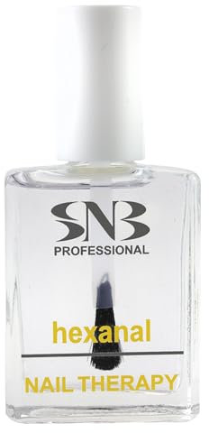 SNB - Indurente professionale per unghie con esanale, rinforzante per la cura delle unghie con acidi AHA, vitamina B5 & C, 15 ml, nail care, nail therapy