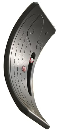Tavola a dondolo, in plastica, con capacità di carico di 50 kg e 110,2 lb, stabile tavola di equilibrio, ideale come tavola di compleanno per allenarsi in interni (BLACK)
