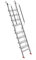 Aluminium-Bodentreppe Dachbodentreppe mit Handlauf, Leichtbau-Ausziehleiter mit rutschfesten Füßen, Raumsparende Klappleiter Leiter, für Zuhause, Büro, Heimwerker(257 * 50cm/101 * 20)