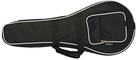 Mandolinen Tragetasche Schwarz aus Oxfordstoff für Mandoline | Multifunktionale Außentasche, Leicht zu Tragen, Stilvolles Design, Einzigartig Schöne Optik