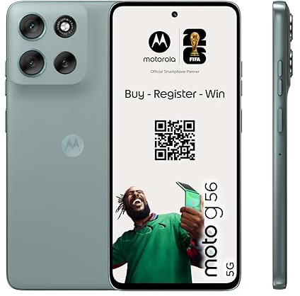 Motorola g 56 8, 256 Go, Smartphone debloqué, écran 6,72, Appareil Photo 50 MP, Batterie 5200 mAh, Gray Mist (Gris Ciel), Coque de Protection et câble USB C Inclus