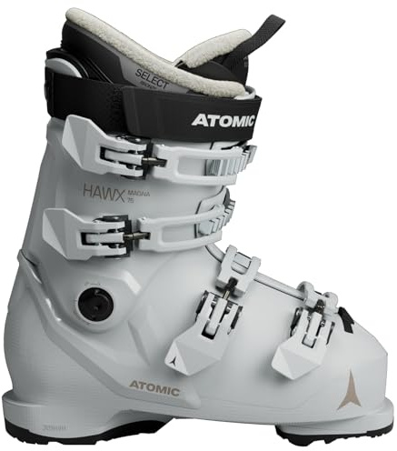Botas de esquí Atomic HAWX Magna 75 W - Botas de esquí alpino para mujeres/adultos en negro - Ajuste ancho de 102 mm - Construcción robusta Prolite