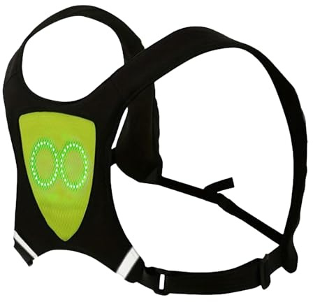 Genérico Chaleco Reflectante para Correr,Chaleco Correr con LED | Ajustable Impermeable Unisex Adultos Niños Runners Senderismo