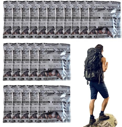 Polvo Absorbente De Desodorizante Rápida Absorción Portátil | 50 Bolsas Gel Inodoro Camping Absorción Rápida Polvo portátil para hogar y mascotas