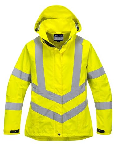 Portwest LW70YERM Ladies HiVis Breathable Jacket, Medium, Yellow