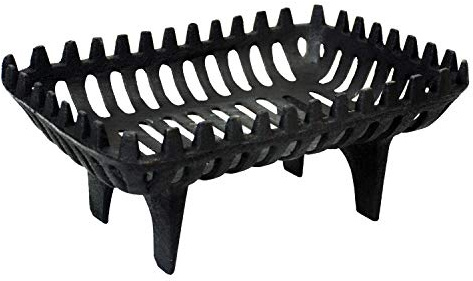 simpa Hamptons LARGE Black Fire Coal Log Grate Basket - Sturdy Fireplace Accessory - 18cm (H) x 31cm (W) x 44.5cm (L)