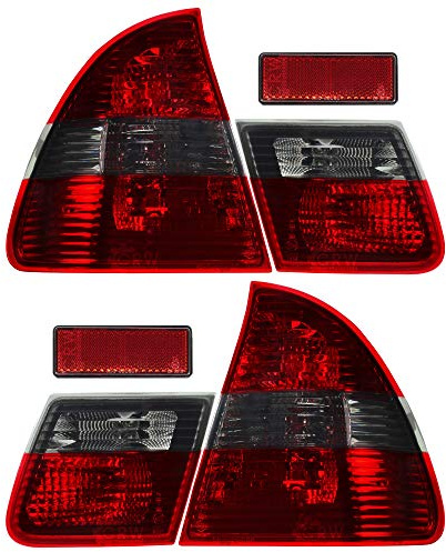 Design Rückleuchten Set (links & rechts) E46 Touring 98-05 Klarglas rot-grau