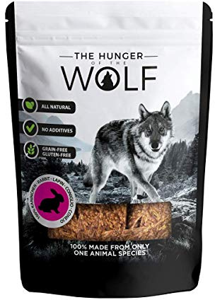 The Hunger of the Wolf Spuntino per cani, 100% carne di coniglio - 0.2 kg