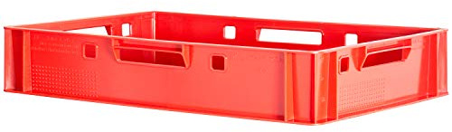 1x Euro Apilamiento de Plástico Caja Industrial Euro Caja Almacenamiento Eurobox E1 Kingpower