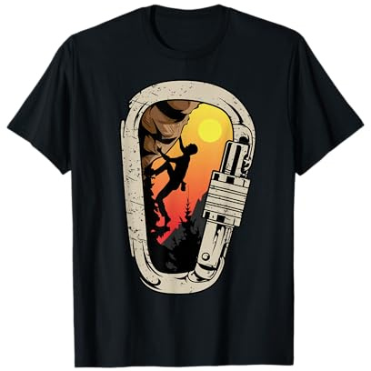 Escalador de montaña Mosquetón Boulder Escalada en Roca Camiseta