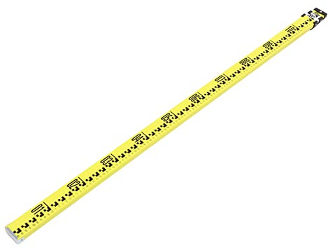 Doppelseitiges Teleskop-Lineal 3m, Turmlineal aus Aluminiumlegierung, Messlineal für Konstruktion, Langes Bau-Lineal mit Skala, Professionelles Messgerät