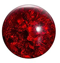 HXSCOO Sfera di Cristallo Feng Shui Fontana d'Acqua Bonsai Sfera di Vetro Palla di crepa di Ghiaccio Decorazione del Giardino di casa Ornamenti Sfera di Cracking (Color : Rosso, Size : 30mm)