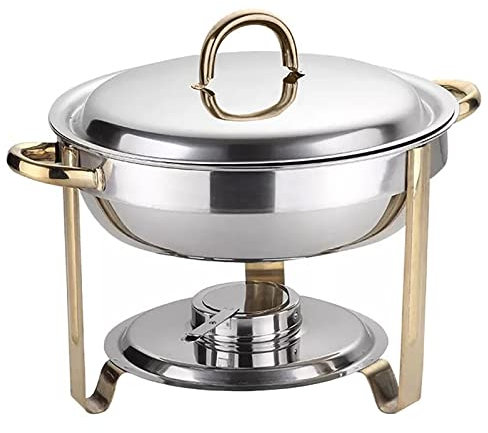 biniliubi Professionelle Speisenwärmer Chafing Dish Runde Buffets Besteck Behälter Buffet Heizung Haushalt Hotel Zimmer Restaurant Isolierung sicher langlebig leicht zu reinigen große Kapazität