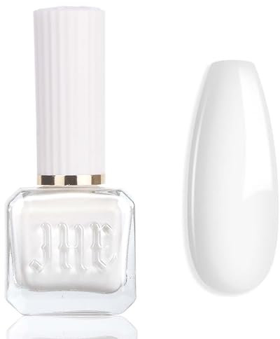 White Nail Varnish - Classic White Nail Polish - All Year Suitable Color Quick Dry Nail Varnish - Long Lasting Chip Resistant Air Dry No Need UV DIY Manicure Nail Art