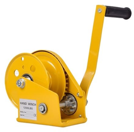 1200LBS selbstsichernde Handwinde, Edelstahl-Ankerwinde for Boote, LKW, automatische manuelle Hebevorrichtung Effizient Und Stabil(Color:10m wire cable-01)