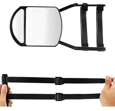 Rétroviseurs Remorquage Rétroviseur Auxiliaire pour Remorque De Voiture, Rétroviseur Universel pour Remorquage De Remorque, Rétroviseur Latéral À Clipser rétroviseur Caravane(A)