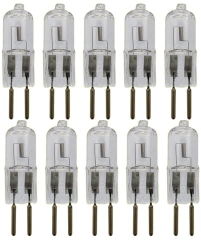 UGEFKMQ Bombilla Halógena G6.35 24V 50W G6.35 Bombillas Halógenas Transparentes Lámparas Cápsula 20W GY6.35 Bi-Pin Base Regulables 50 W