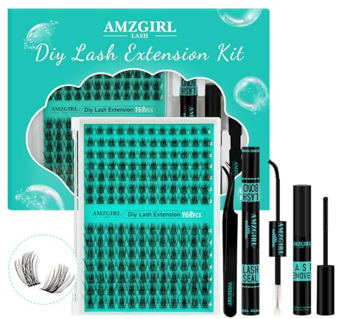 Lash Extension Kit, D Curl DIY | 168Pcs, D-Mix 8-16mm, Waterproof Bond, Remover, Applicator (Medusa)