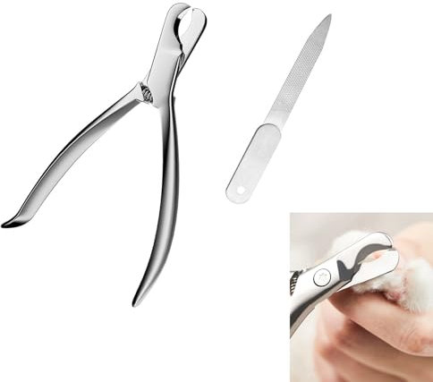 Fayemint Krallenschere für Hunde mit Nagelfeile, Profi Krallenpflege for Haustiere, Hundenagelschere für Hunde, Pfotenpflege für Haustiere