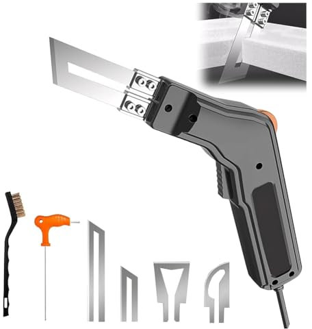 Okeeyseda Cuchillo Eléctrico para Cortar Espuma, Kit de Herramientas para Cortar Espuma, Utilizado para Cortar Placas de Espuma Aislantes, Esponjas y Nailon, Enchufe Europeo
