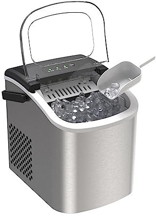 Xumh2024-3 Camping Macchina for Il Ghiaccio Quick Cube da banco 26 libbre/24 Ore Macchina for Ghiaccio Bullet da banco Portatile per Casa/Cucina/Bar