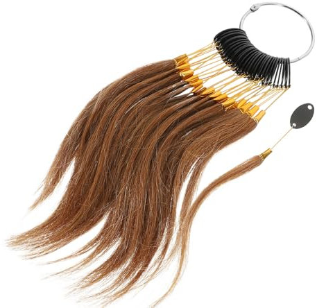 CANIGHT Haarfarbprobenring Echthaarfarbe Testprobe 30 Stück Probenring Friseur Haarfarbprobe Haarfarbtabelle