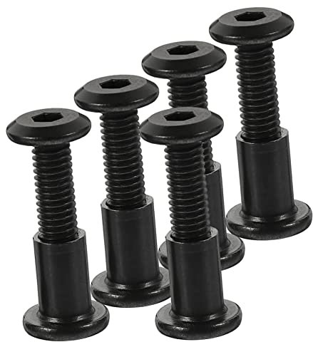 HOUDERCO M6x25 304 Edelstahl Buchschrauben Und Möbelmuttern Satz Innensechskant Flachrundkopf Reparatur Schrauben Für Lederhandwerk Selbstgemacht Klemmenschrauben Und Verbindungselemente