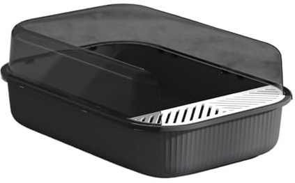Lettiera grande semi-chiusa Toilette for gatti antispruzzo Forniture for Padella for Sabbiera chiusa for domestici for(Style C)