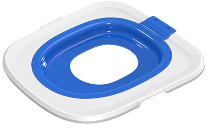RASTKY de Entrenamiento para Inodoro para Gatos Fácil de Usar Entrenador de Inodoro para Gatos de Doble Capa para, Material ABS de Primera Calidad Kit de Entrenamiento para para 14,57 X 15,67 (Blue)