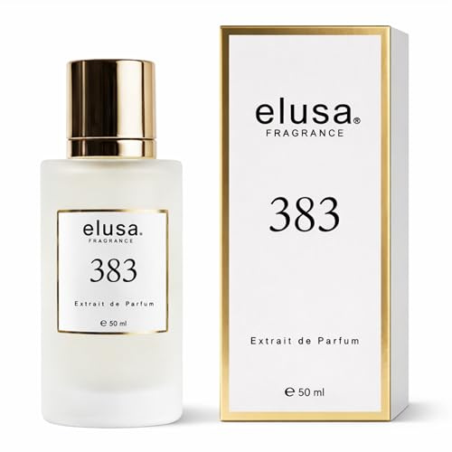 Elusa 383 Parfüm Extrait de Parfum 50 ml Zitrus Frucht Duft mit Bergamotte Orange Zitrone, Amber Vanille Moschus Luxus Nischenparfum Damen Herren Langanhaltender Duft Elegantes Parfum Geschenk Unisex