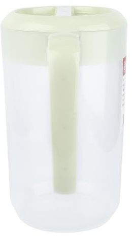 Tofficu Brocca d Acqua Fredda in Plastica Pp da 4000ml con Coperchio, Grande Capacità, Facile da Pulire, Design con Ampia Apertura per Uso Domestico e Caffetteria