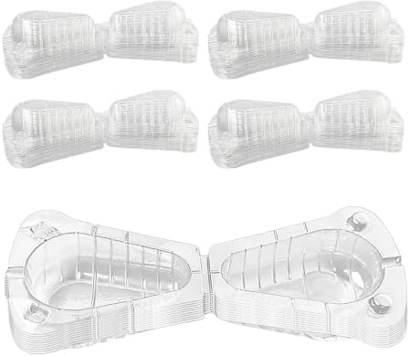Fundas para fresas transparentes, 50 unidades, reutilizables