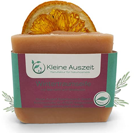 Wintertraum Seife, Duschseife, vegan, ohne Palmöl, handgemachte Naturseife von kleine Auszeit Manufaktur
