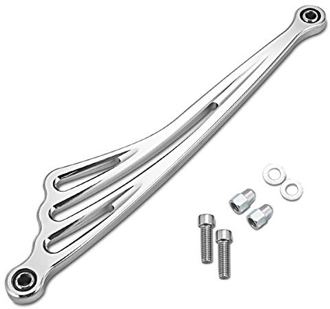KATUR Aile de Moto CNC Argent 31CM Levier de Changement de Vitesse pour Harley Trike Modèle Touring Road King Softail 1984-2015 2016 2017