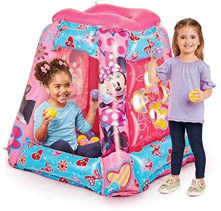 Minnie Mouse Ball Pit 20 Balls - Toddler Jungle Gym Playhouse Inflatable for Boys Girls Kids [20 Balls Included]