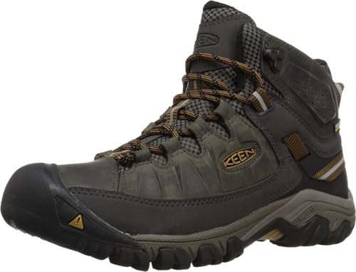 KEEN Men's Targhee III Mid Wp Wide, Black Olive/Golden Brown, 12 Wide US