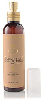 ISHA cosmetics-Idrolato fiori d'arancio dolce BIO-tonico naturale per pelli normali e miste-testato dermatologicamente e al nichel<1ppm-vegan-150ml