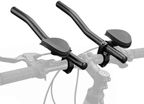 Fahrrad Rest Lenker TT Lenker, Aluminiumlegierung Bike Aero Bars Armlehne Lenker Triathlon Relaxlation Lenker, für MTB, Rennrad und Mountainbike