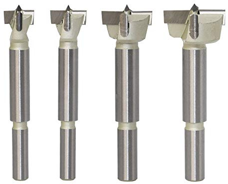 Mèches à bois de 15 à 60 mm, 2 cannelures conçues pour le travail du bois, fraise à bois en carbure HSS Installation de portes à billes en bois, tiroirs