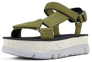 Camper Women's Oruga Up K200851 Sandal, Medium Green 020, 37 EU