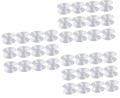Cabilock 36pcs Suction Cable Clips for Fairy Lights Suction Cord Holder for Kitchen Bathroom and Shower Use Wire Clips to Organize Cables