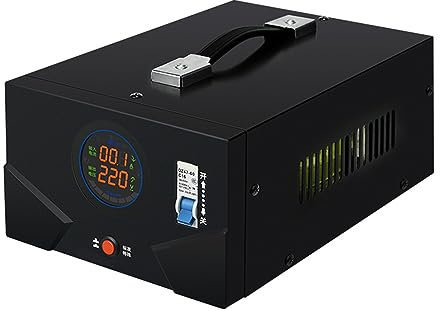 Isolation Transformer,Audio Amplifier Special Transforme Input Voltage: AC-220V,Output Voltage: AC-220V With Led Display Pure Copper Coil High Conversion Efficiency,Black,2000VA