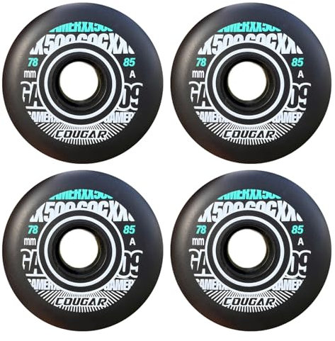DYHQQ 85A Inline-Skate-Räder, Rollschuh-Räder für den Außen- und Innenbereich, Rollschuh-Räder, Stützräder, 78 mm, 80 mm, 4er-Pack,78mm