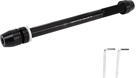 Steckachsadapter Fahrradtrainer Präzision – Längenverstellbarer Hochleistungs Alu Adapter für Turbo Trainer, Kompatibel mit M12x142 (bis), Robust für Innen & Außen