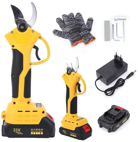 tijeras de podar eléctricas, Podadora eléctrica inalámbrica de 40 Mm, podadora eléctrica sin escobillas, tijeras de podar eléctricas recargables for árboles Fácil de usar para sucursales pequeñas