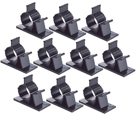 Homoyoyo 100stücke Kabelclips Für Haushalt Und Büro Selbstklebende Kabelklemmen Als Kabelorganisator Kabelmanagement-clips Zum Ordnen Von Fäden