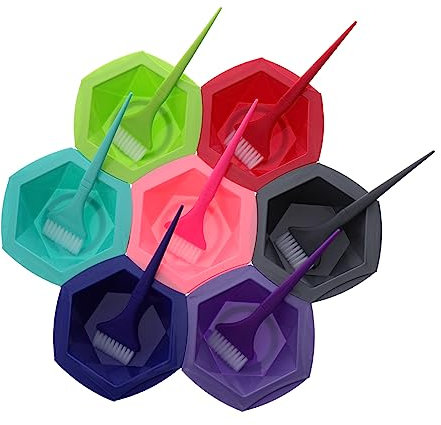 FRCOLOR 7sätze Teiliges Haarfärbeset Mit Schalen Und Pinsel Für Haarfarbe Toner Und Gesichtsmasken Hitzebeständig Und Wiederverwendbar