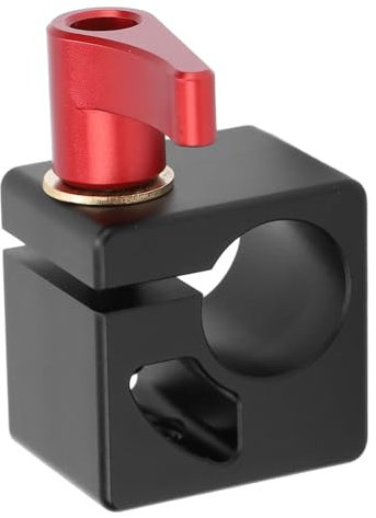 15-mm-Einzelstangenklemme, Sichere Verbindung, Schnellverschluss aus Aluminiumlegierung für Kamera-Stützsystem, Schulter-Rig, Stativ, DSLR-Schiene