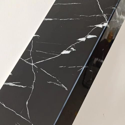 Kitchen Moisture Resistant Black Marble Finish Window Sill Cover for Living Room - Stair/Window Sill Nosing Cover - Enhance Your Home Décor Today!