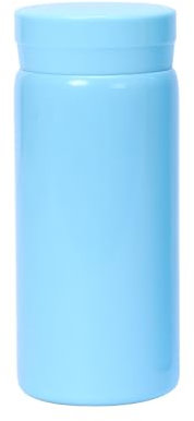 Kleine Thermosflaschen Edelstahl - niedliche Wasserflasche, vakuumisolierte Flasche für heiße und kalte Getränke(BPA-freie, Ein helles blau, 200 ml)